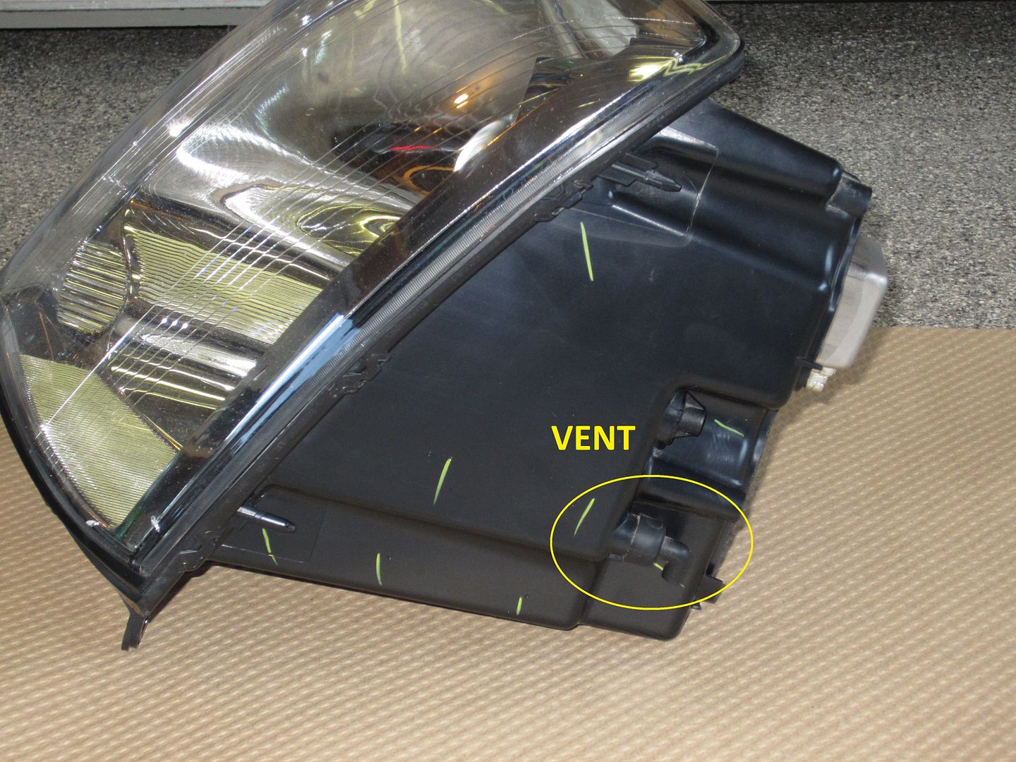 Headlight condensation after reseal